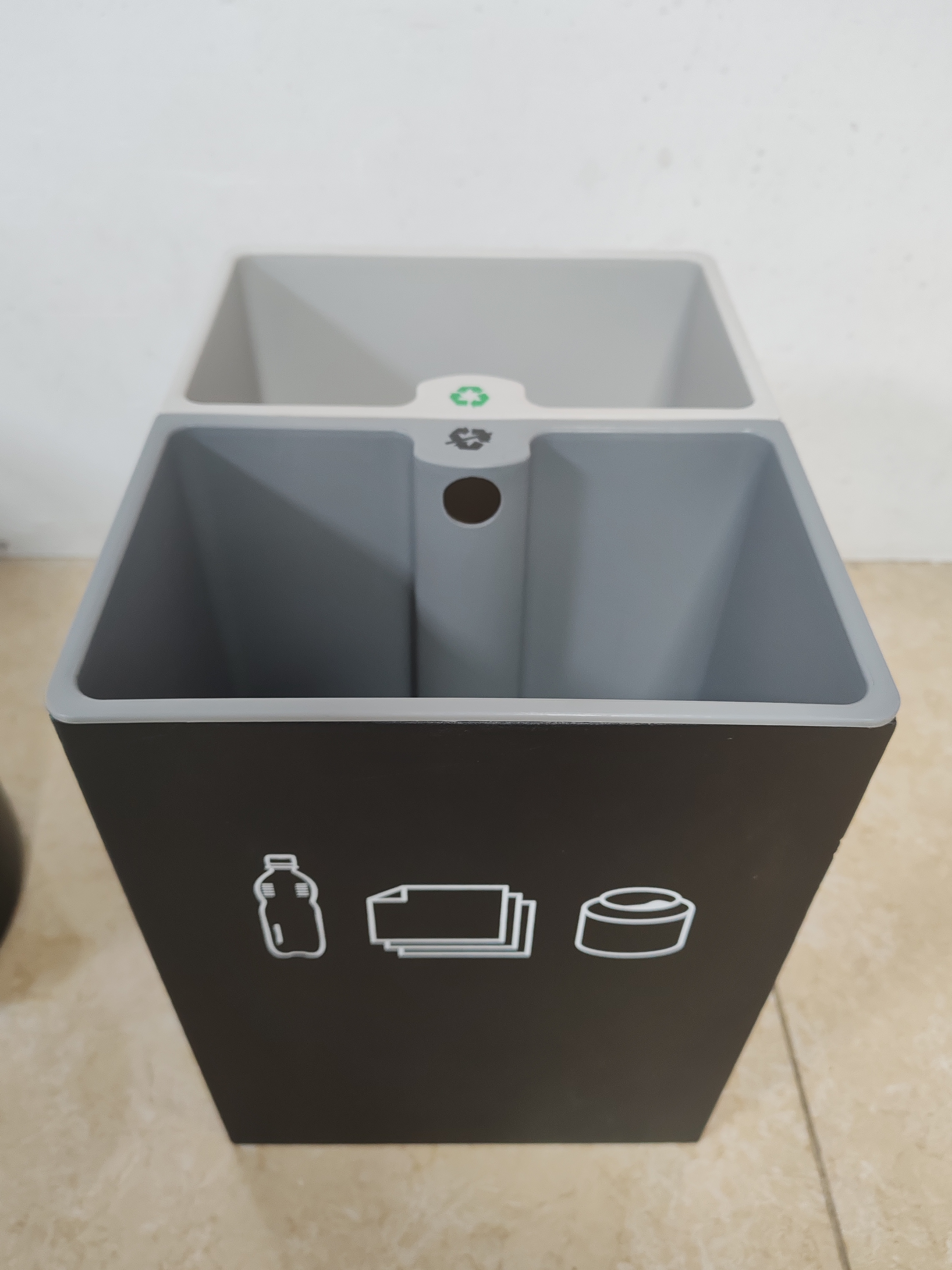 Luxury Gold-Accent Waste Bin